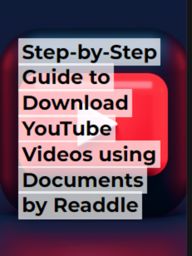 Step By Step Guide To Download Youtube Videos Using Documents By Readdle Rr It Zone 3436